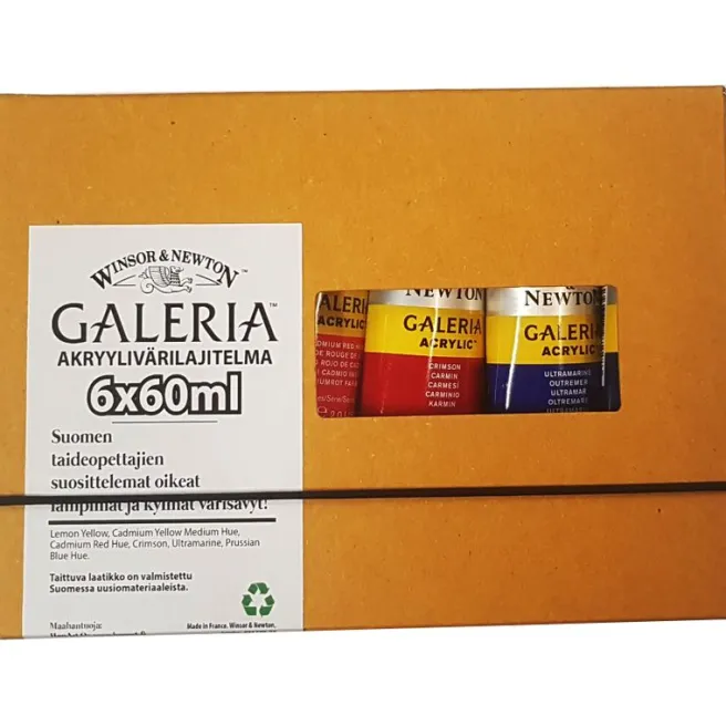 Akryylivärilajitelma 6x60ml WN Galeria -Suomen värisävyt