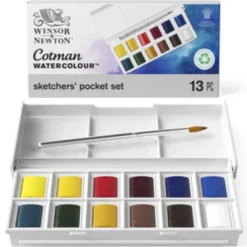 Akvarellilajitelma 12x1/2 nappia WN Cotman