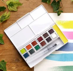 Akvarellivärit 12 nappia Derwent - Inktense Set 02