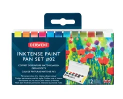 Akvarellivärit 12 nappia Derwent - Inktense Set 02