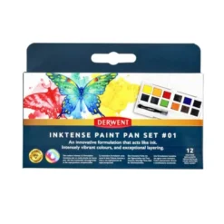 Akvarellivärit 12 nappia Derwent - Inktense Set 01