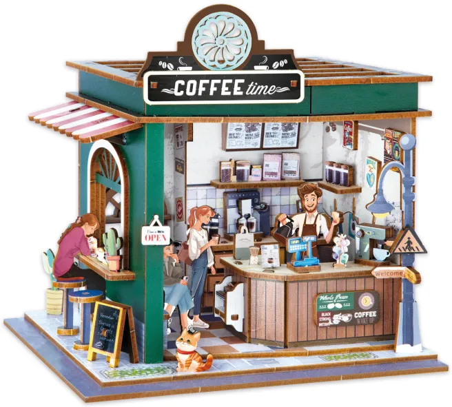 Diorama koottava pienoismalli Buki - Kahvila