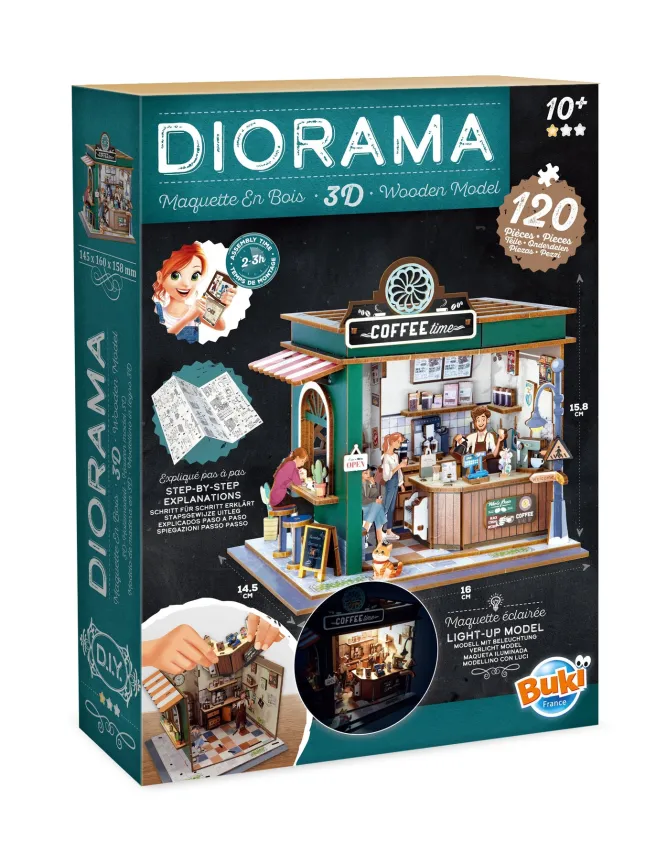 Diorama koottava pienoismalli Buki - Kahvila