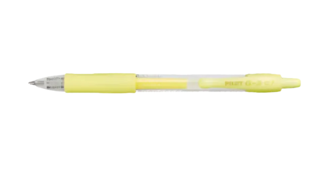 Geelikynä Pilot - G2 0,7 Pastel Yellow