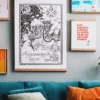 Juliste Muumi 50x70 - Muumilaakson kartta