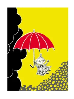 Juliste Muumi 24x30 - Pikku Myy ja sateenvarjo