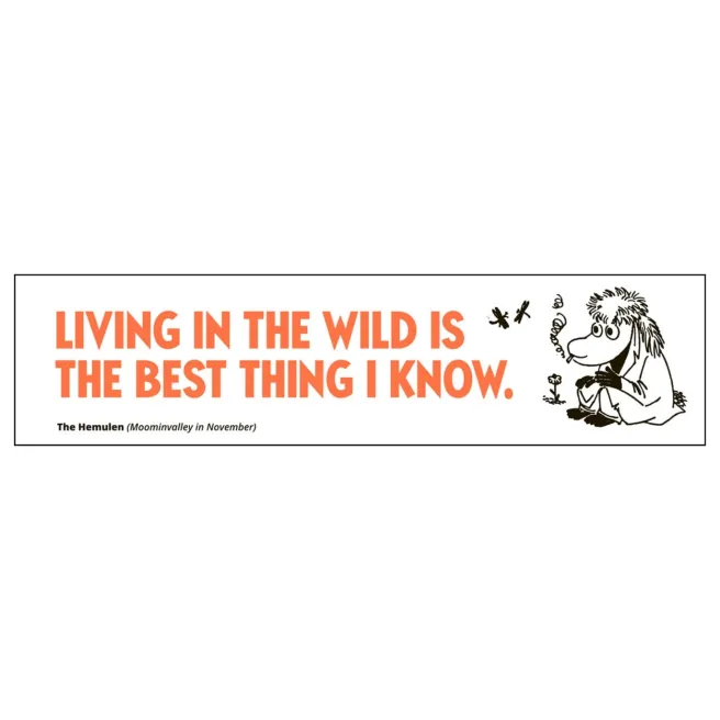 Kirjanmerkki Muumi - Living in the wild