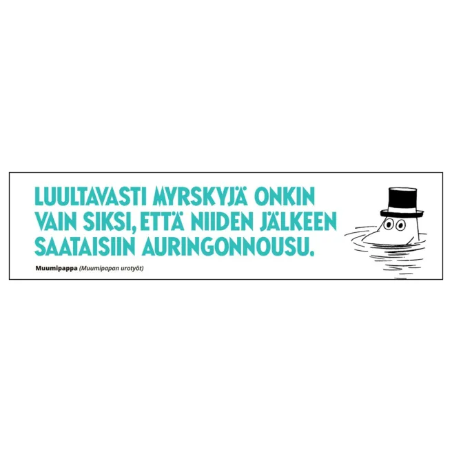 Kirjanmerkki Muumi - Myrskyjä