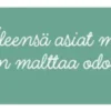 Kirjanmerkki Putinki Letterpress Tove Jansson - Älä ole levoton
