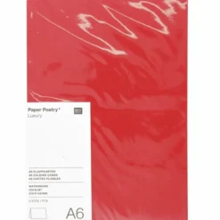 Kirjekuori C6 Rico Design - Red, 5kpl