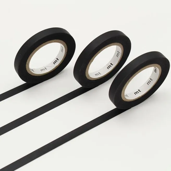 Koristeteippi MT - 3 Rolls/Set Matte Black