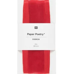 Lahjanauha Paper Poetry - Organza Red