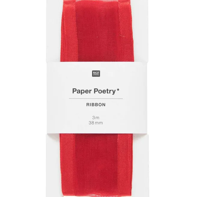Lahjanauha Paper Poetry - Organza Red