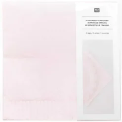 Lautasliina 20 kpl Rico Design - Rose fringes