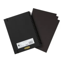 Luonnoslehtiö A4 Derwent - Black Book 200g, musta paperi