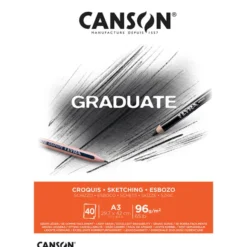 Luonnoslehtiö A3 96g Canson Graduate Sketch