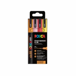 Maalitussit 4kpl Posca PC-3M - Lämpimät sävyt