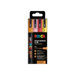 Maalitussit 4kpl Posca PC-3M - Lämpimät sävyt