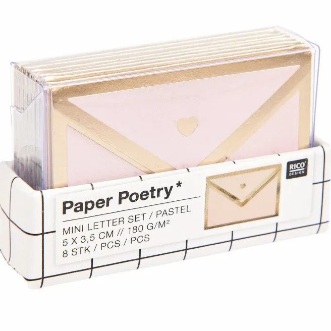Mini viestilappu Rico Paper Poetry - Pastel