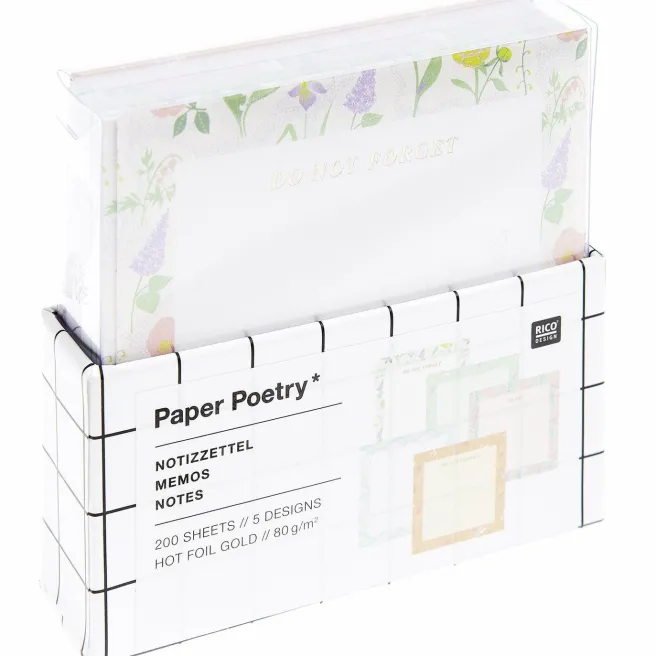 Muistilaput Paper Poetry - Flower frames