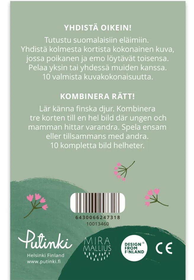 Muistipeli Mira Mallius - Yhdistä oikein, Metsän eläimet