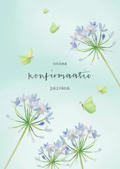 2-osainen kortti Henna Adel - Onnea konfirmaatiopäivänä
