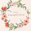 2-osainen kortti Henna Adel - Onnea nimipäivänä