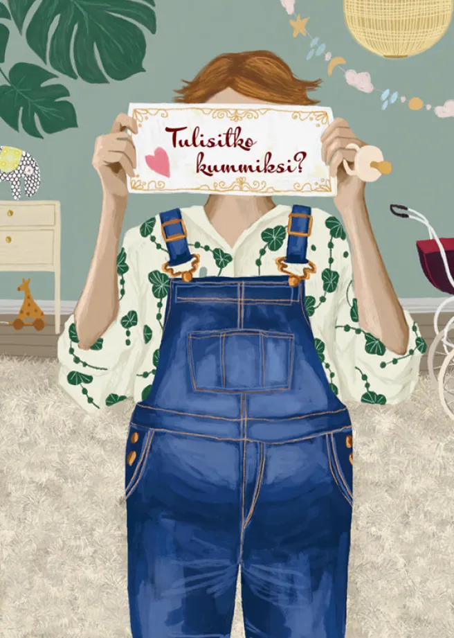 2-osainen kortti Johanna Ilander - Tulisitko kummiksi
