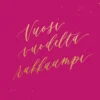 2-osainen kortti Kalligrafiastudio - Vuosi vuodelta rakkaampi