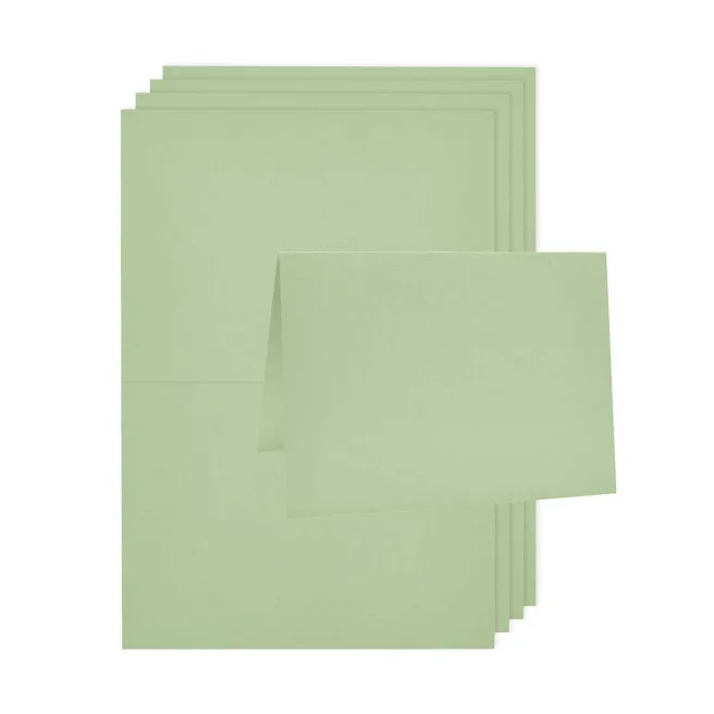 2-osainen korttipohja A6 Rico Design - Pastel Green, 5kpl