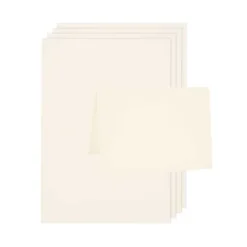 2-osainen korttipohja A6 Rico Design - Ivory, 5kpl