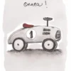 2-osainen kortti Sari's Artwork - Auto, onnea!