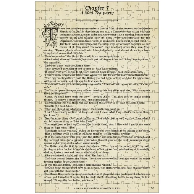 Palapeli 252 palaa Professor Puzzle - Alice in Wonderland