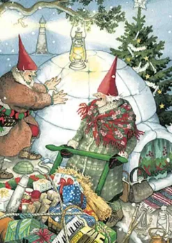 Postikortti Inge Löök - Mummot ja iglu