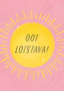 Postikortti Kaisu Sandberg - Aurinko, Oot loistava!