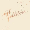Postikortti Kalligrafiastudio - Nyt juhlitaan