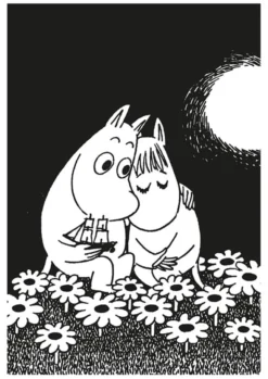 Postikortti kohopaino Muumi - Halaus