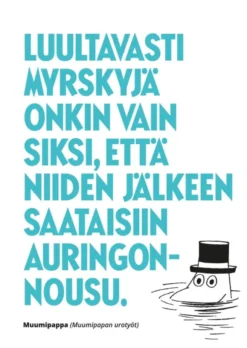 Postikortti kohopaino Muumi - Myrskyjä