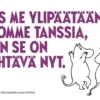 Postikortti kohopaino Muumi - Tanssi