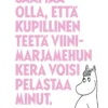 Postikortti kohopaino Muumi - Viinimarjamehu
