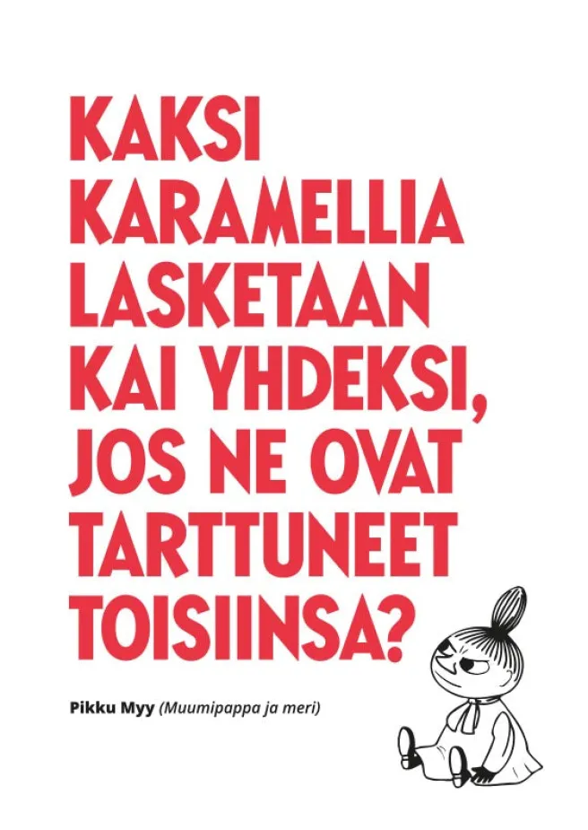 Postikortti kohopaino Muumi - Kaksi karamellia