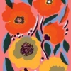 Postikortti Marimekko - Rosarium oranssipunainen