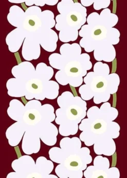 Postikortti Marimekko - Unikko ruosteenpunainen