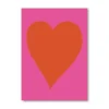 Postikortti Ohh Deer - Neon Heart
