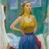 Postikortti Tove Jansson - Omakuva