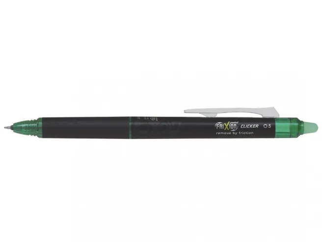 Pyyhittävä mustekynä Pilot - Frixion Point Clicker 0,5 green