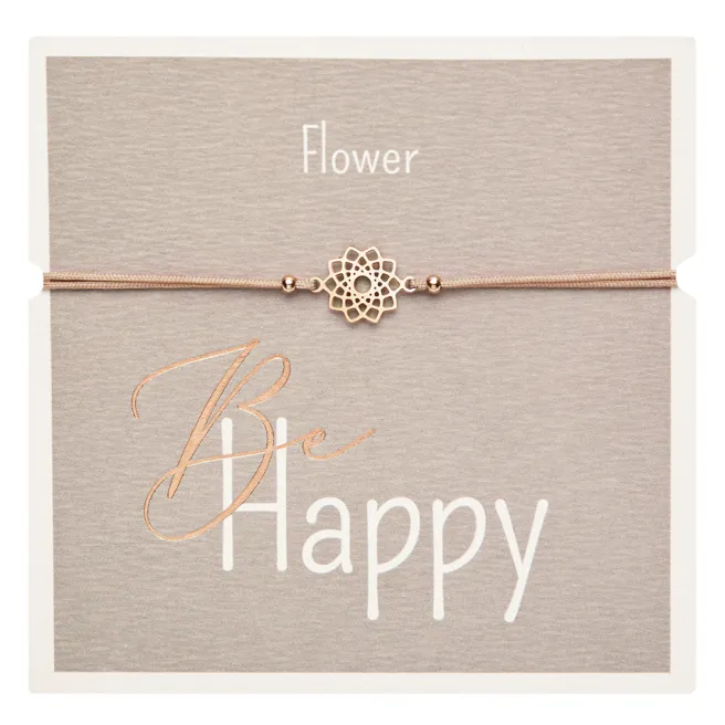 Rannekoru HCA Be Happy - Flower, rose gold