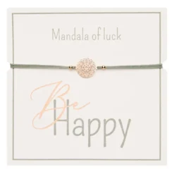Rannekoru HCA Be Happy - Mandala of luck, rose gold