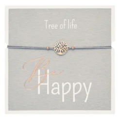 Rannekoru HCA Be Happy - Tree of life, rose gold