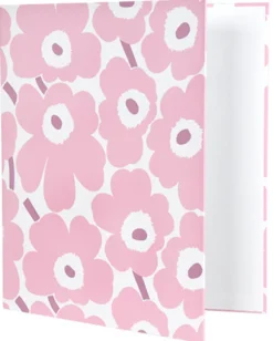 Rengaskansio Marimekko - Unikko vaaleanpunainen